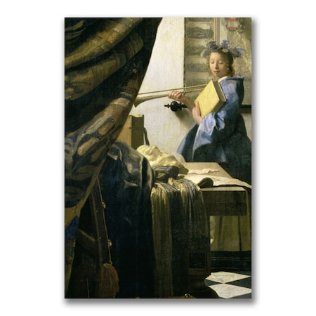 Jan Vermeer 'The Artist's Studio' Canvas Art,10x32